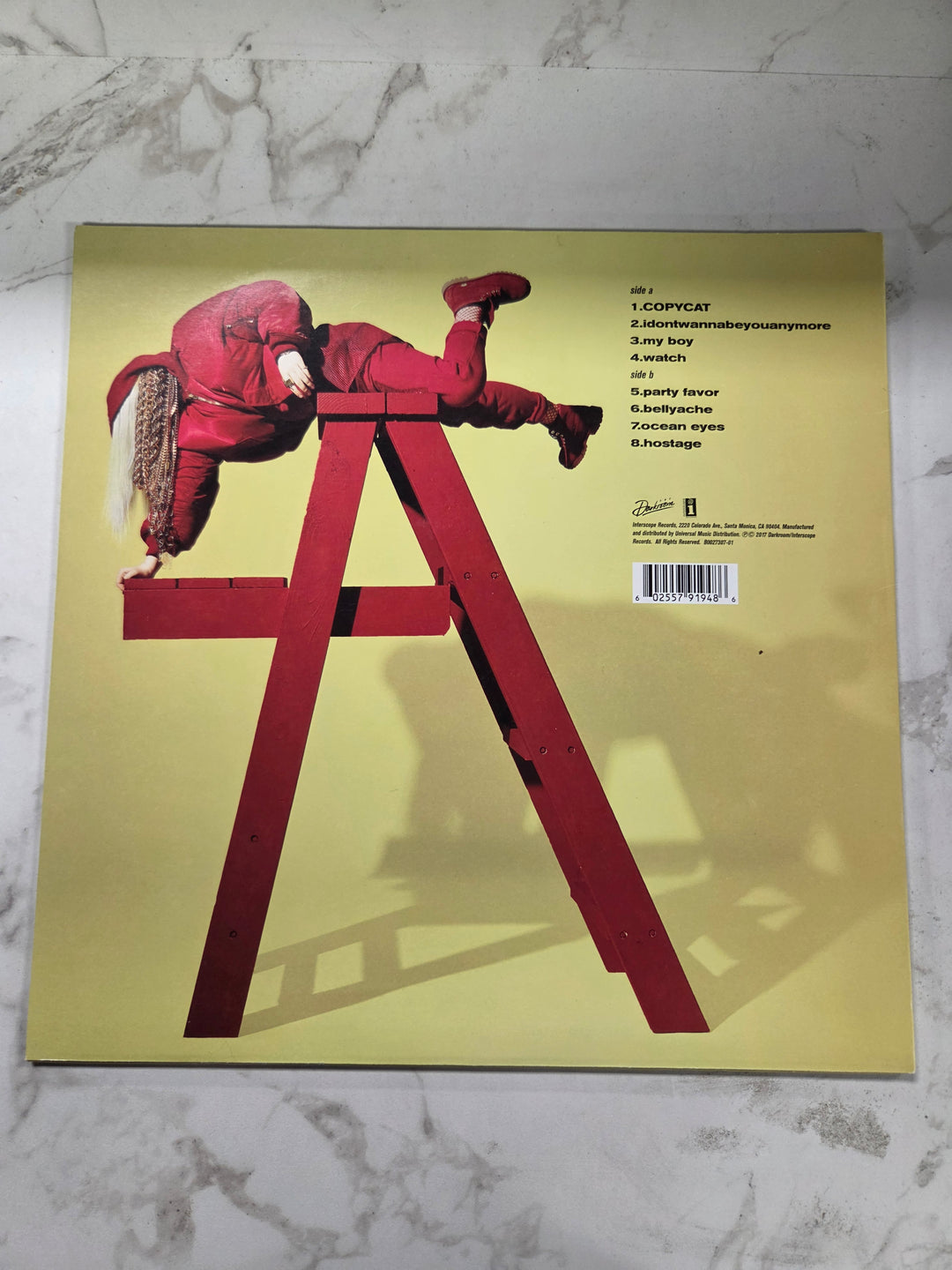 Billie Eilish ‎– Don't Smile At Me (U.S. 2017 Red/Yellow Pressing) Very Good Plus VR102426