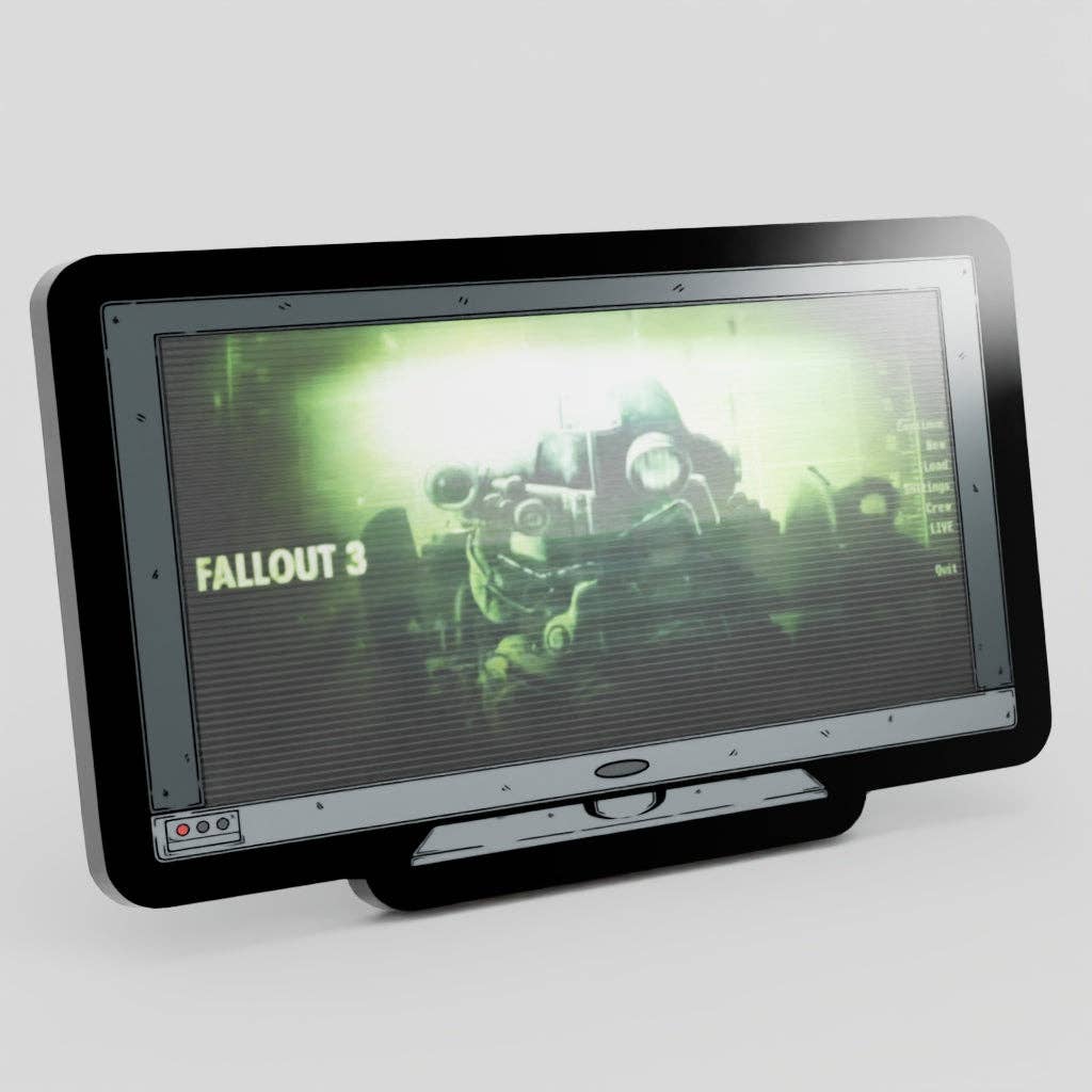 Monitor Lenticular Fallout 3 Enamel Pin NE32726