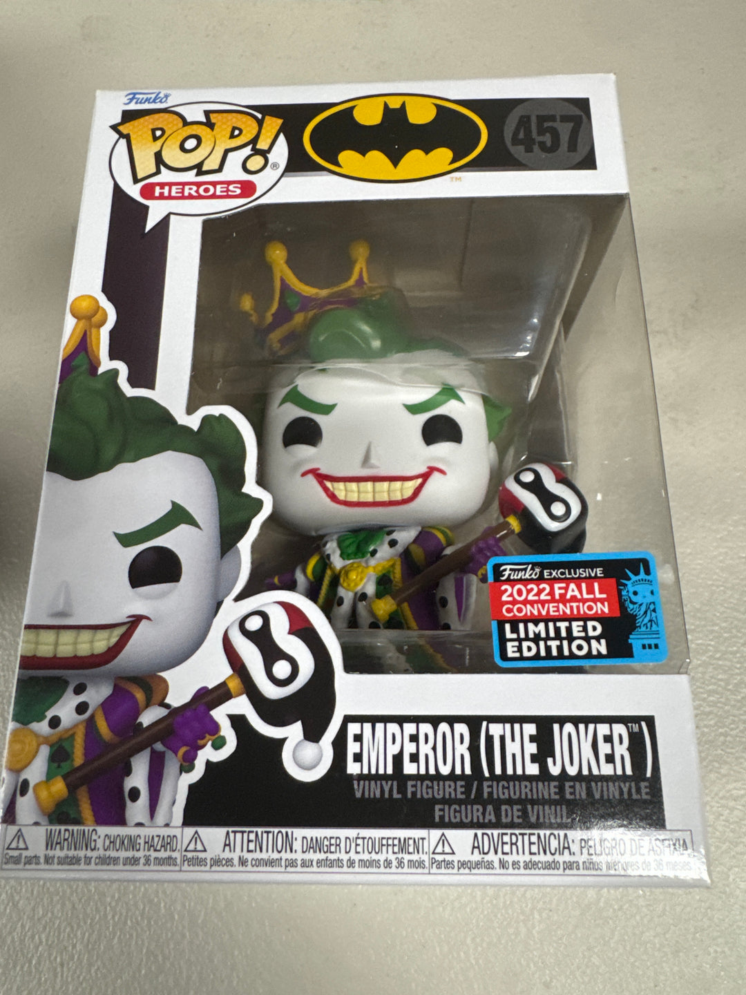 Funko Pop! Emperor (The Joker) #457 2022 Fall Convention Batman FP10626