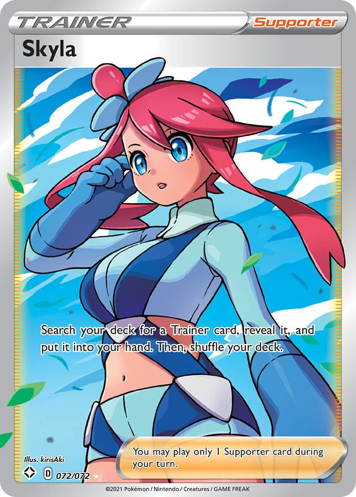 Pokemon Shining Fates 072/072 - Skyla - Full Art Rare (LP)