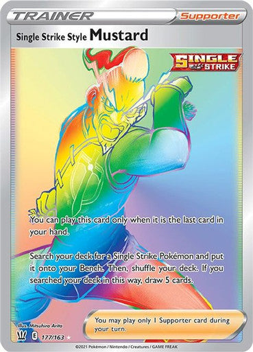 Pokemon Battle Styles 177/163 - Single Strike Style Mustard - Secret Rare (LP)