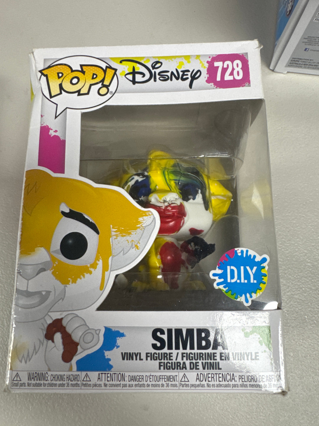 Funko Pop!  Simba D.I.Y. #728 Painted CRUSHED BOX FP72126