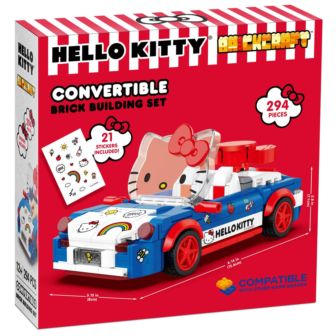 BrickCraft Hello Kitty Convertible Car Brick Building Set - NE52026