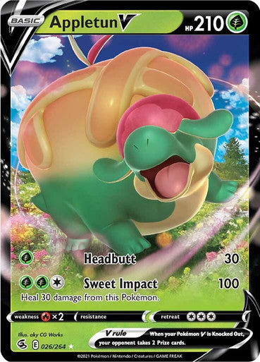 Pokemon Fusion Strike 026/264 - Appletun V - Full Art (LP)