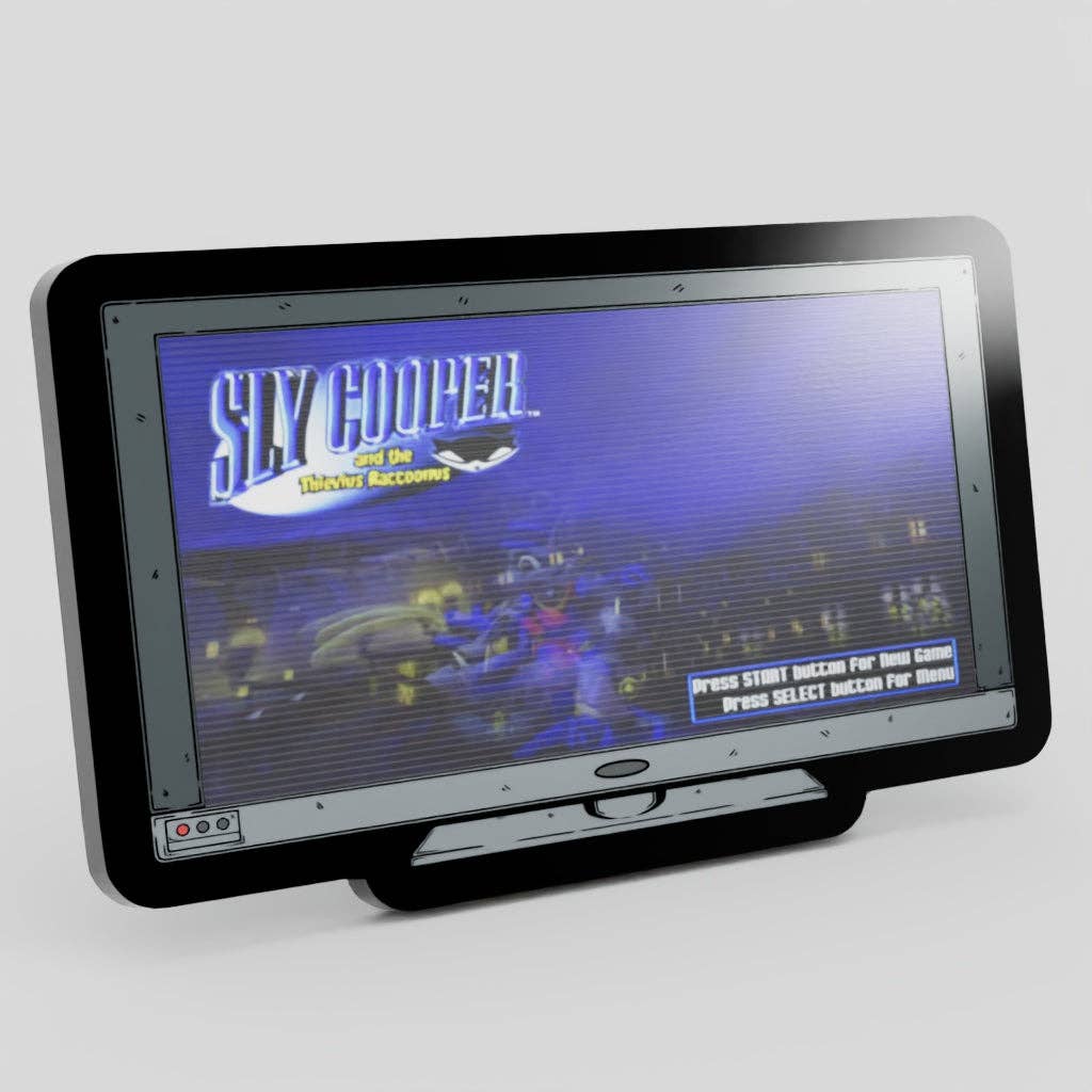Monitor Lenticular Sly Cooper Enamel Pin EN81926
