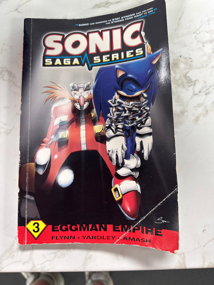 Sonic The Hedgehog Saga Series #3 Eggman Empire ArchieComics Chained Sonic Cover (Creases, Shows Wear) UG62226