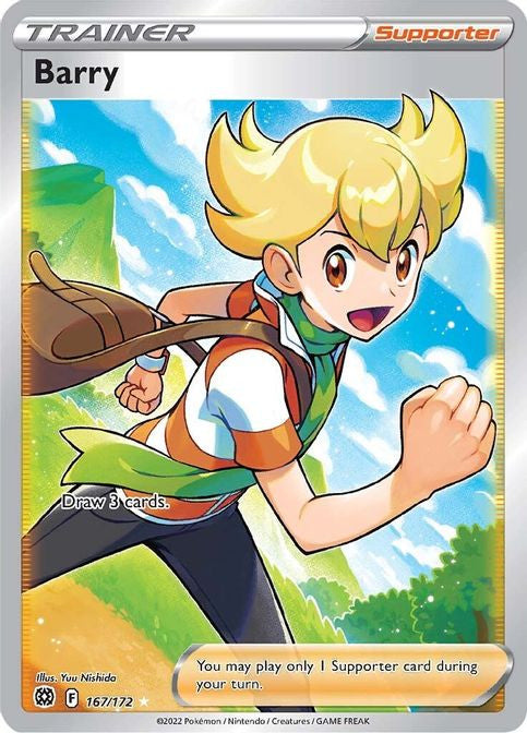 Pokemon Brilliant Stars 167/172 - Barry - Full Art (LP)