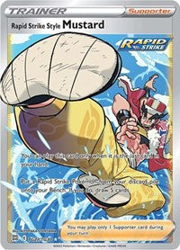 Pokemon TCG Brilliant Stars Rapid Strike Style Mustard - TG27/TG30 (Trainer Gallery, LP)