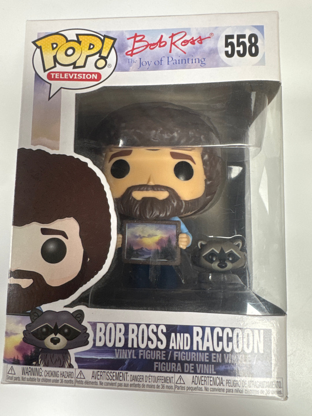 Funko Pop! Bob Ross and Racoon #558 Bob Ross and the Joy of Painting FP81026