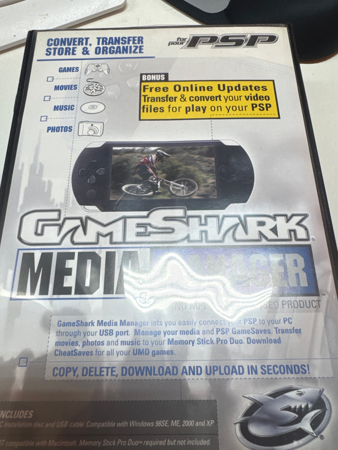 Gameshark PSP Playstation Portable Media Manager DI5726