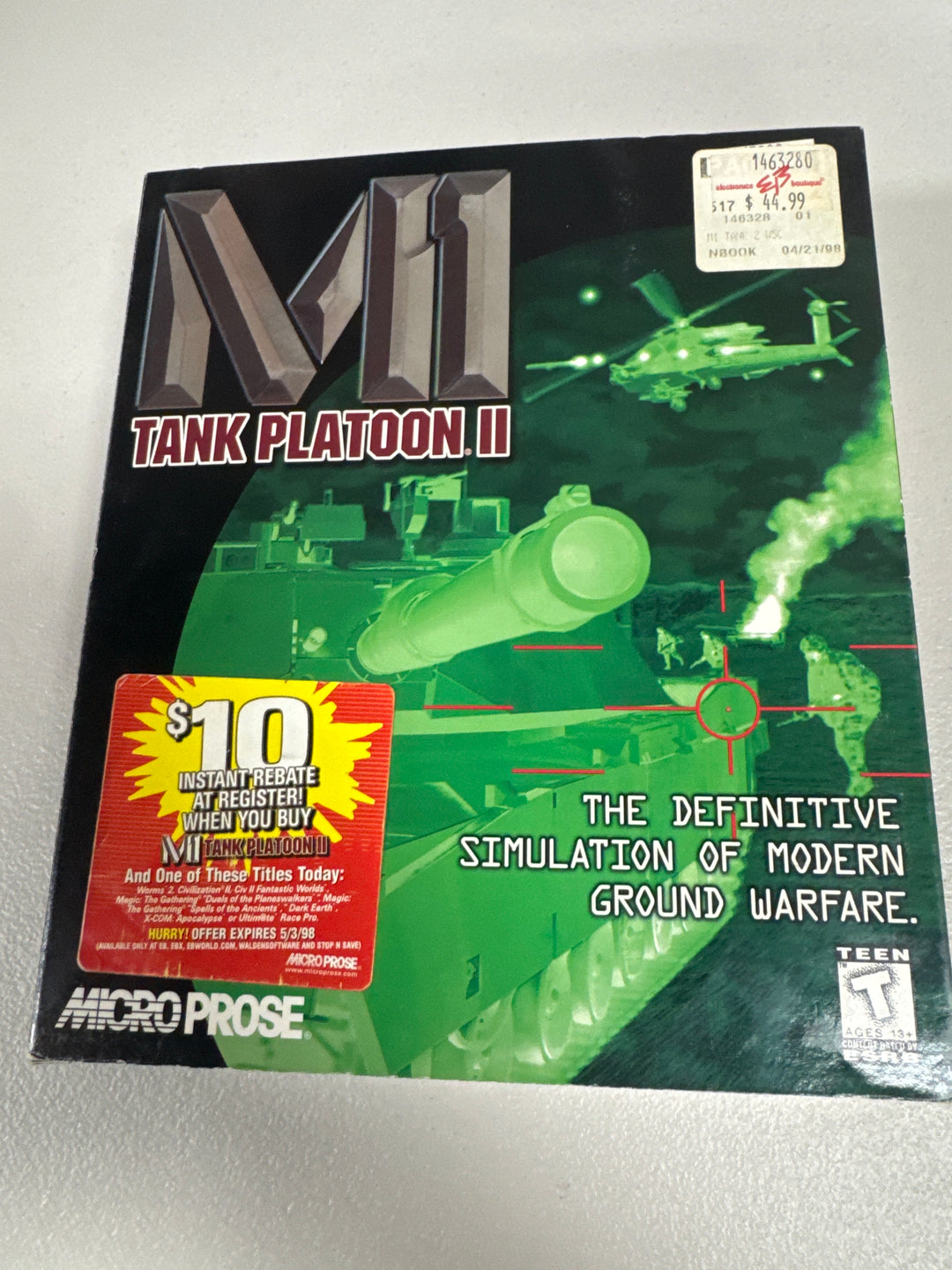 M1 Tank Platoon 2 II (Big Box) PC CD-ROM PC7326