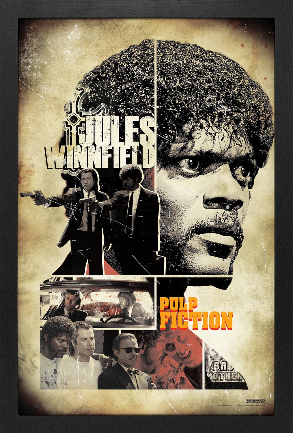 Pulp Fiction Neo Noir Jules Framed Art Print