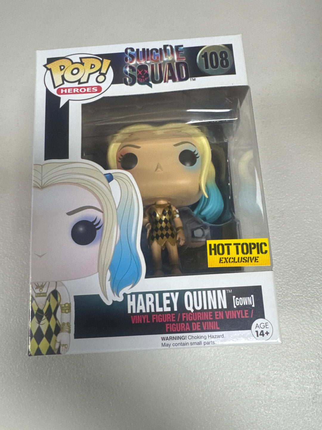 Funko Pop! Harley Quinn (Gown) #108 Hot Topic DC Suicide Squad FP8426