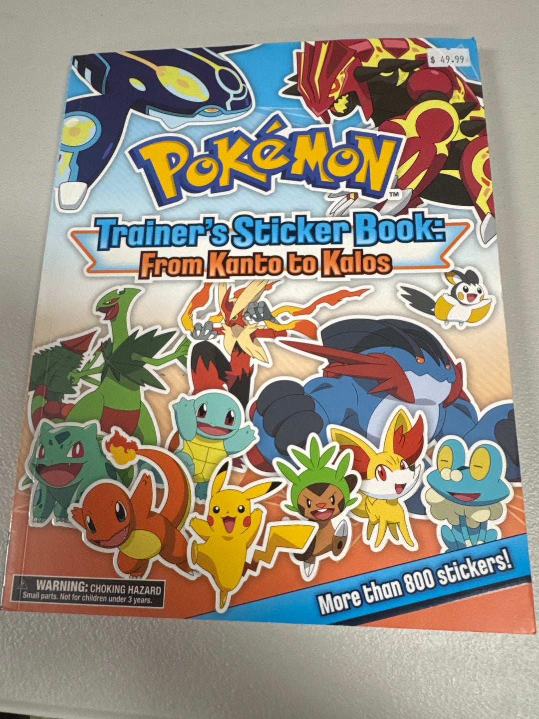 Pokemon Trainer's Sticker Book: From Kanto to Kalos (With All Stickers) ST6526