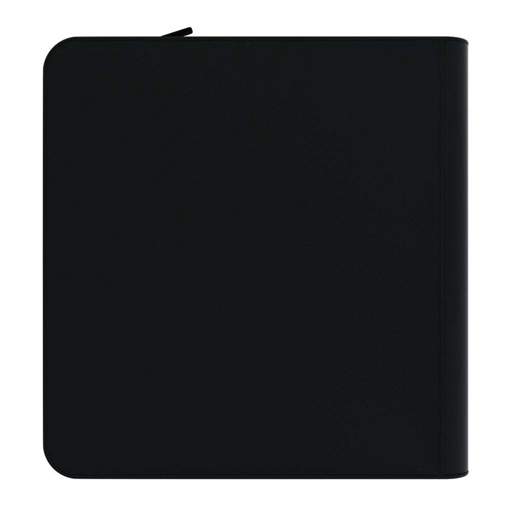 Arcane Fortress Binder: Solid Color Black - Zippered, Side-Loading (12-Pocket) NA12926