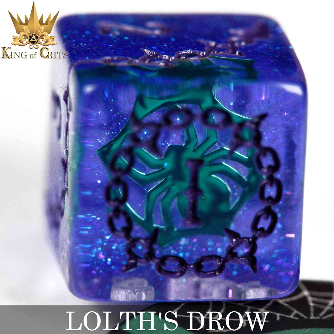 King of Crits Lolth's Drow - 11 Dice Set NE4226
