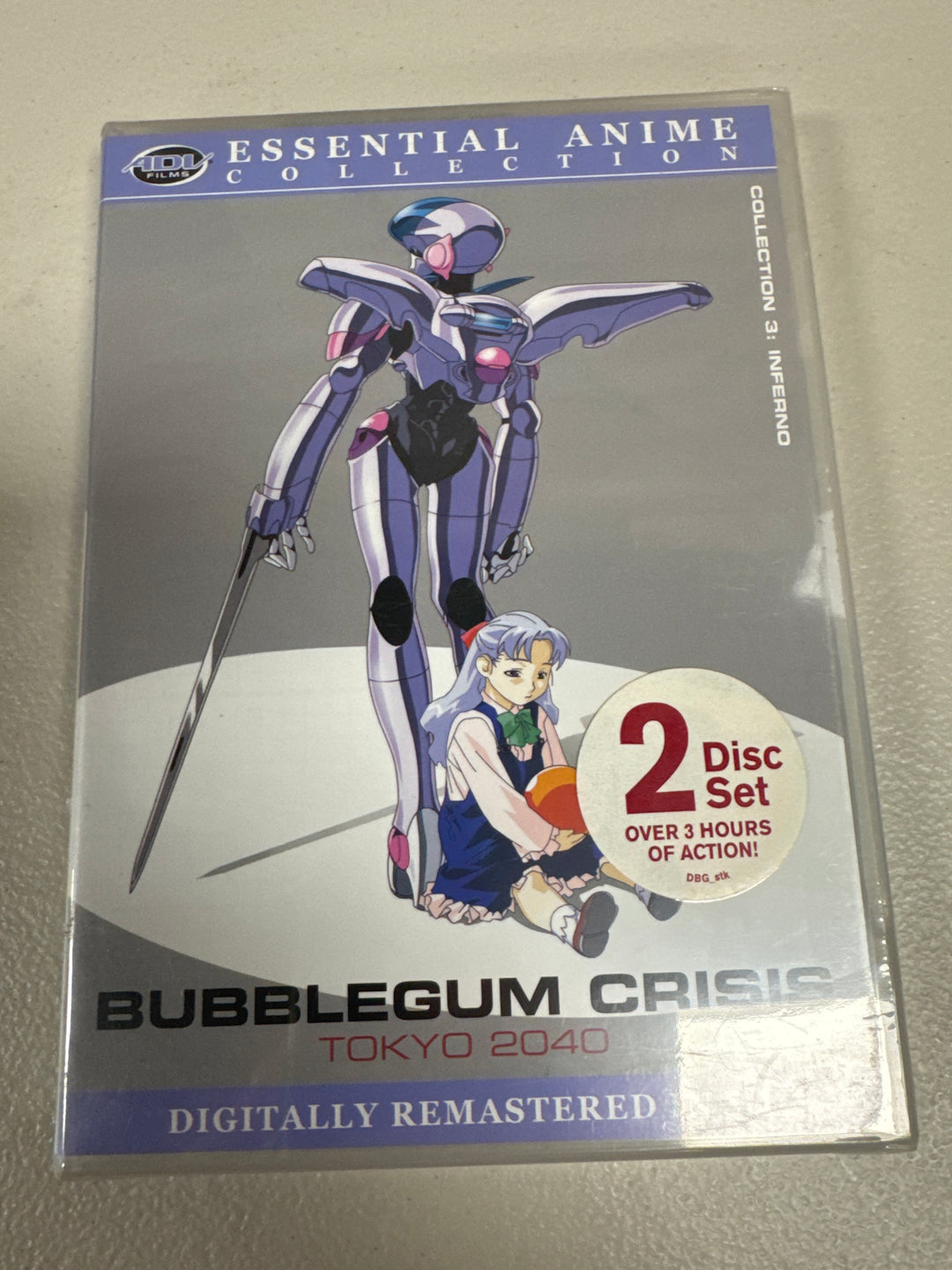 BUBBLEGUM CRISIS Tokyo 2040 Collection 3 Inferno DVD Essential Anime 2-Disc Set DI62526