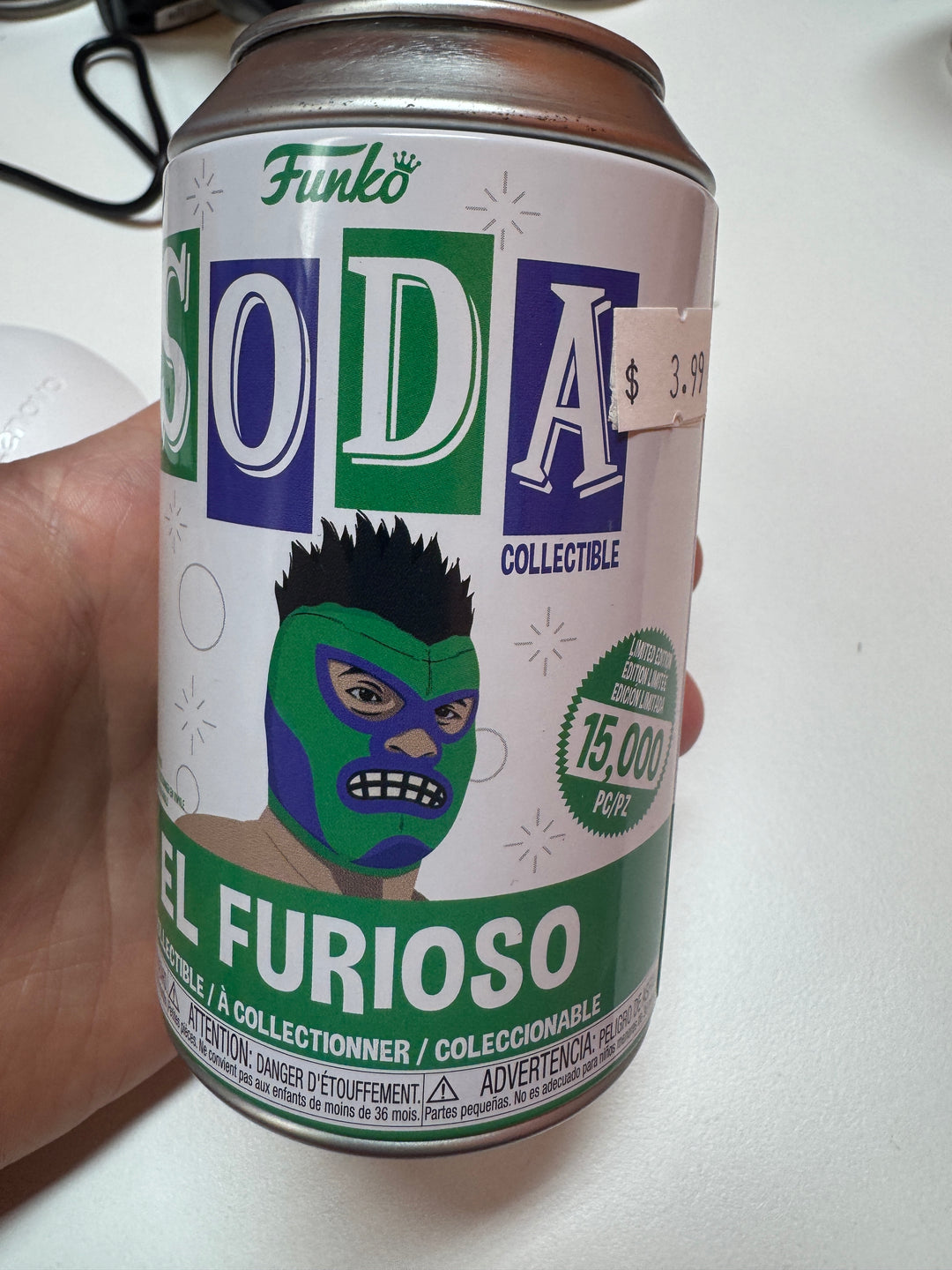Funko Soda - Marvel El Furioso -Opened MD31326