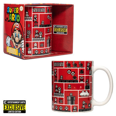 Super Mario Bros. Gridded Scenes 11 oz. Mug