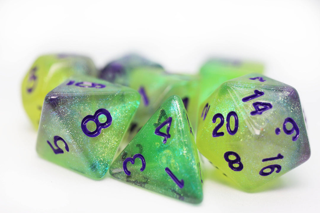 Glow in the Dark - Luminescent Jellyfish RPG Dice Set - NE043026