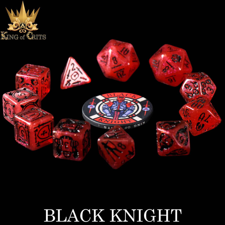 King of Crits Black Knight - 11 Dice Set NE4226