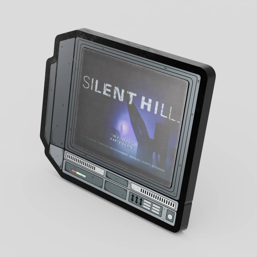 2.5" Lenticular Silent Hill CRTV Enamel Pin - NE32726
