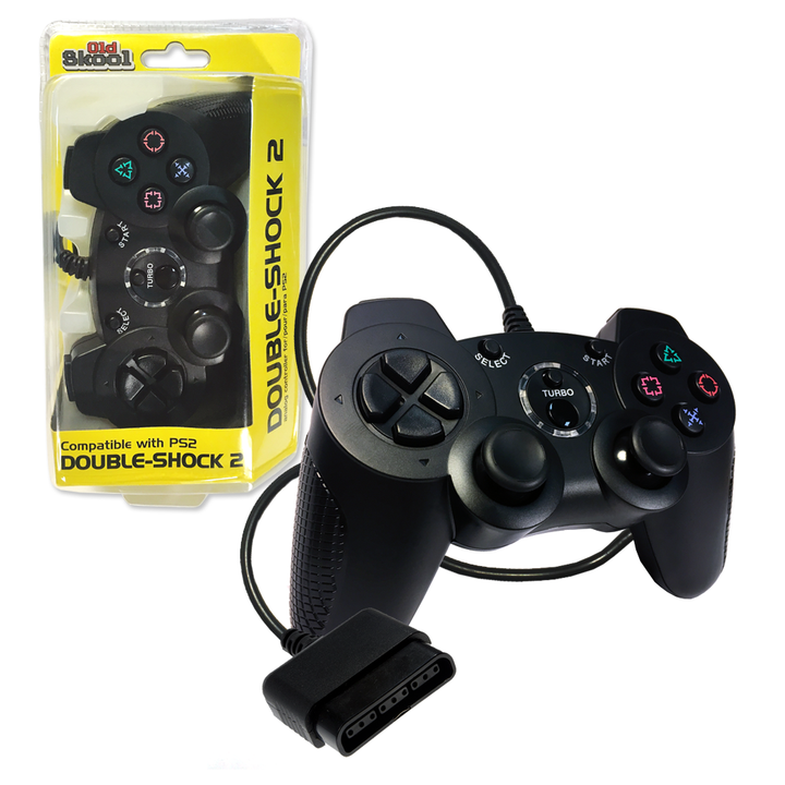 NEW Old Skool Double Shock Wired PS2 Controller (CHOOSE YOUR COLOR)