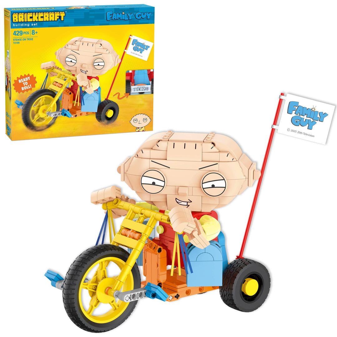 BrickCraft Family Guy Stewie on Trike Brick Building Set - NE52026