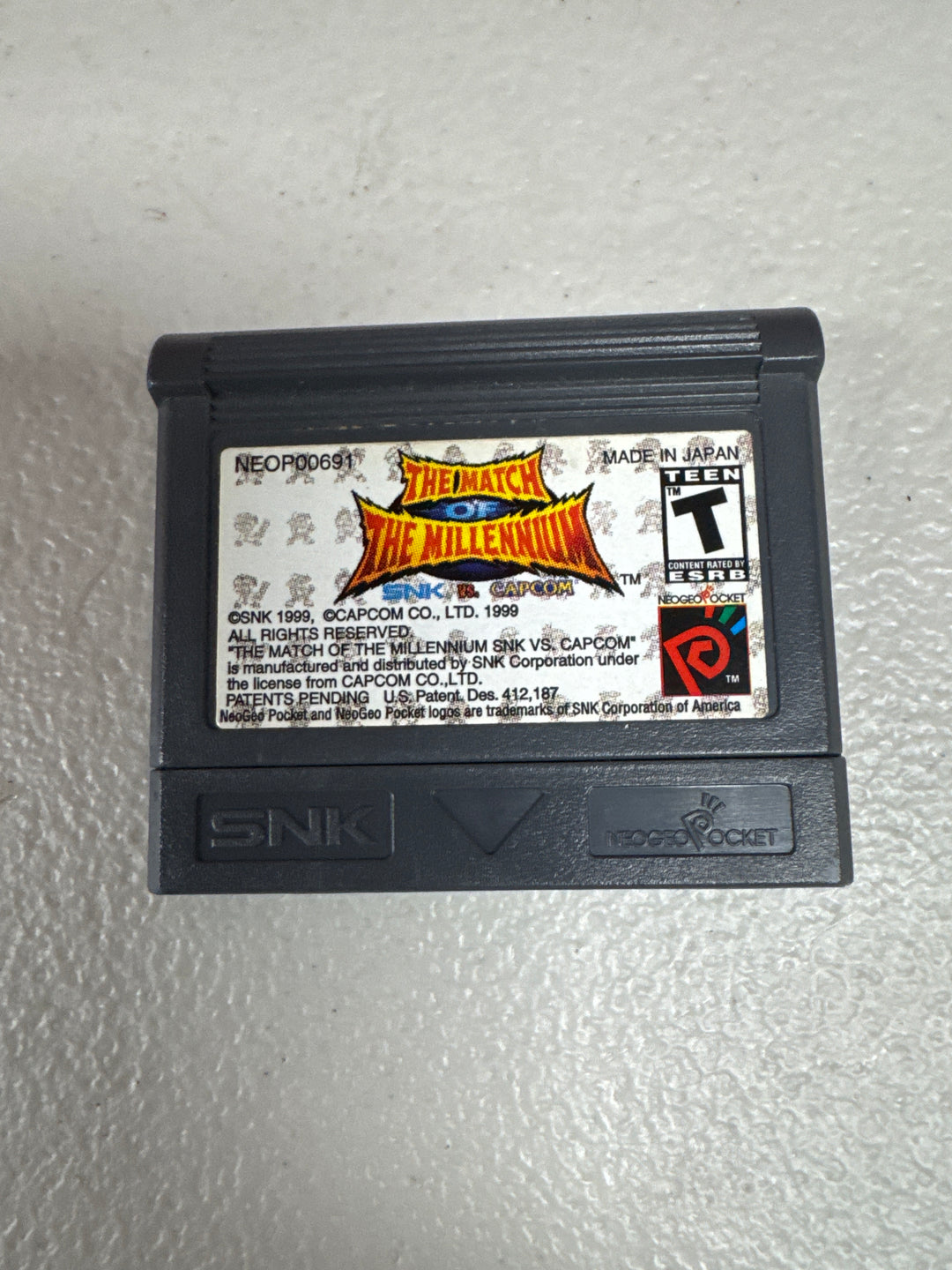 SNK vs. Capcom: The Match of the Millennium - Neo Geo Pocket Color NGPC -NI71026