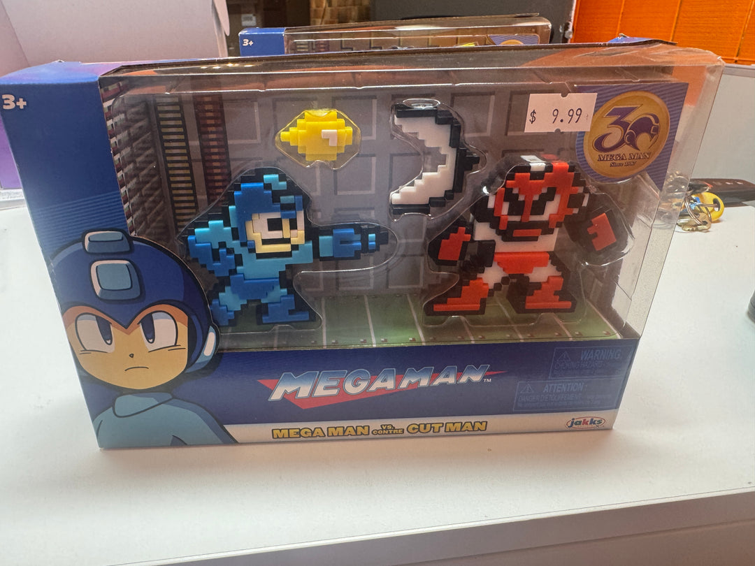 MEGA MAN 30th Anniversary 8-bit Megaman Vs Cut Man 2-Pack Collectible Figures MD31126