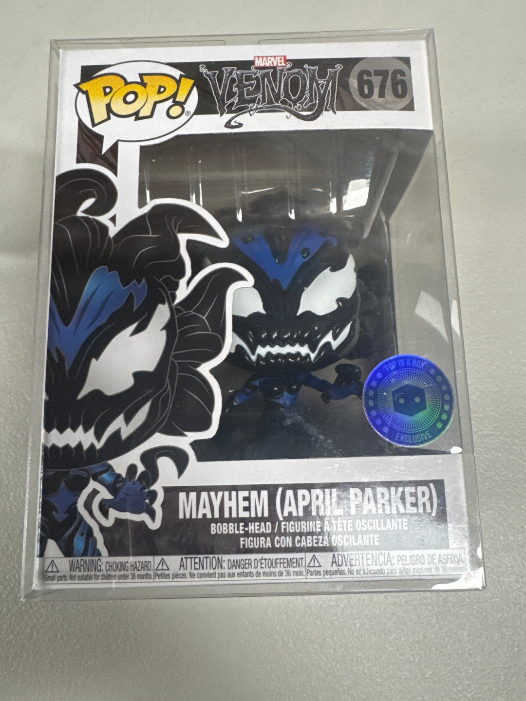Funko Pop! Mayhem (April Parker) Pop in a Box #637 Marvel Venom FP72826