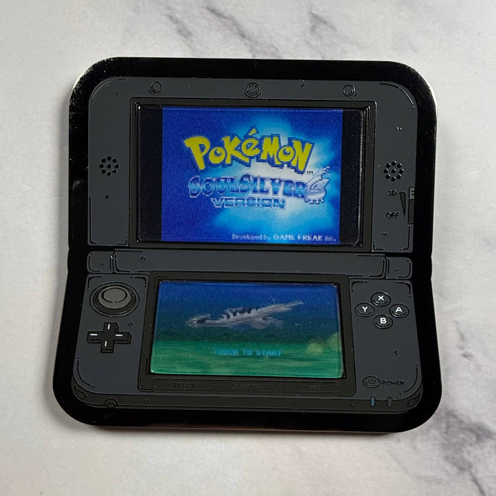 3DS 2.5" Lenticular Soul Silver Pokemon Pin - NE32726