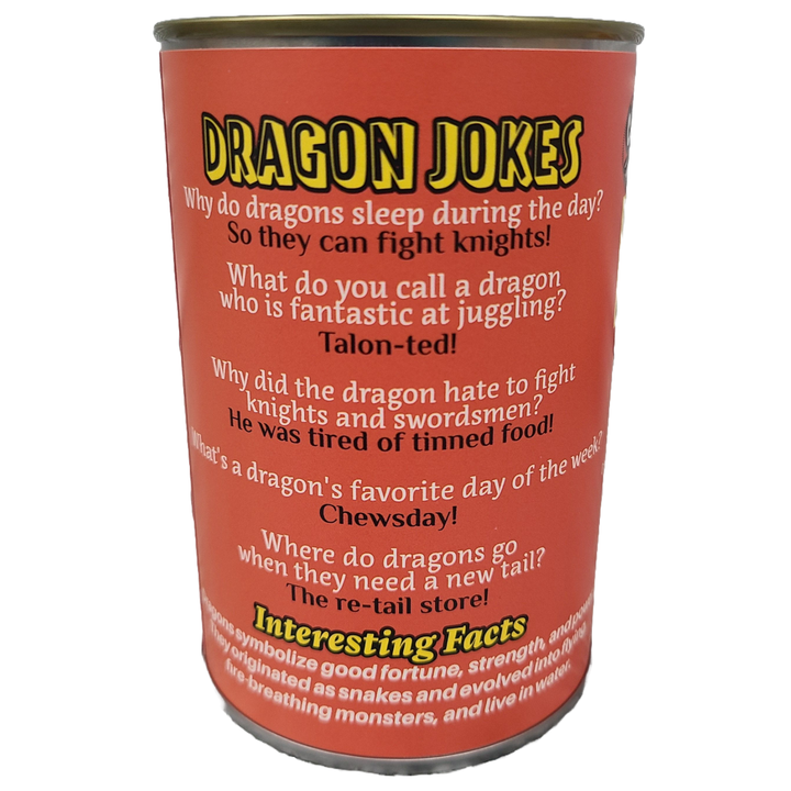 Canned Dragon | Stuffed Animal Plush w/Jokes | Unique Gift NE32026