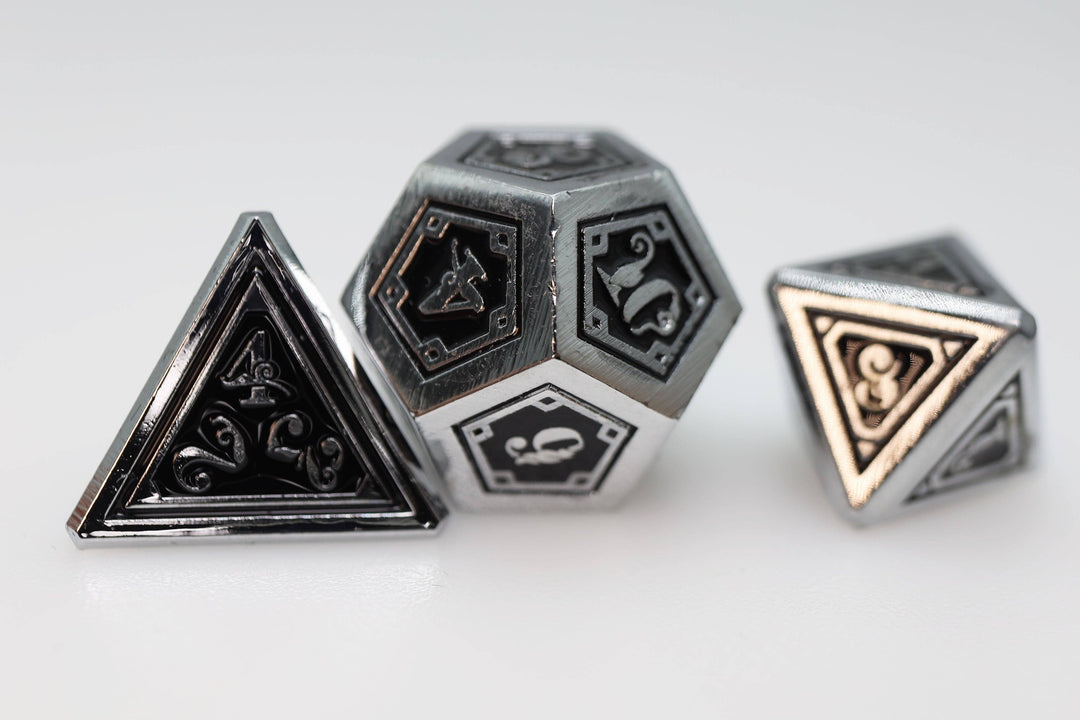Alchemist Metals: Necrotic Metal RPG Dice Set - NE043026