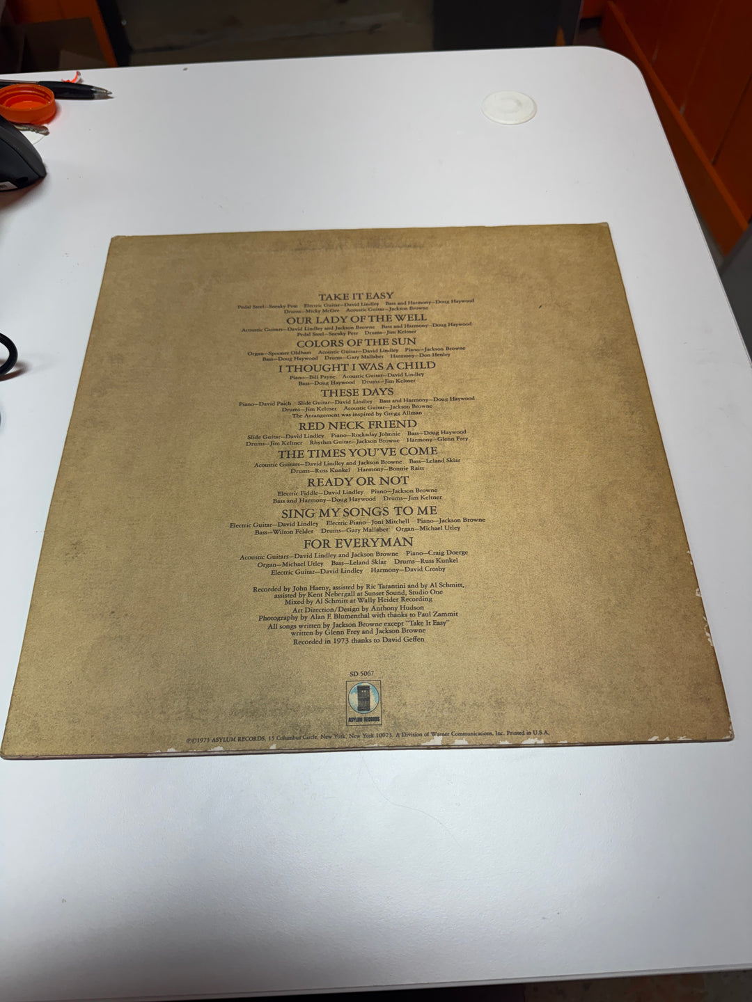 Jackson Browne - For Everyman (NM Condition) Vinyl Record   VR31726