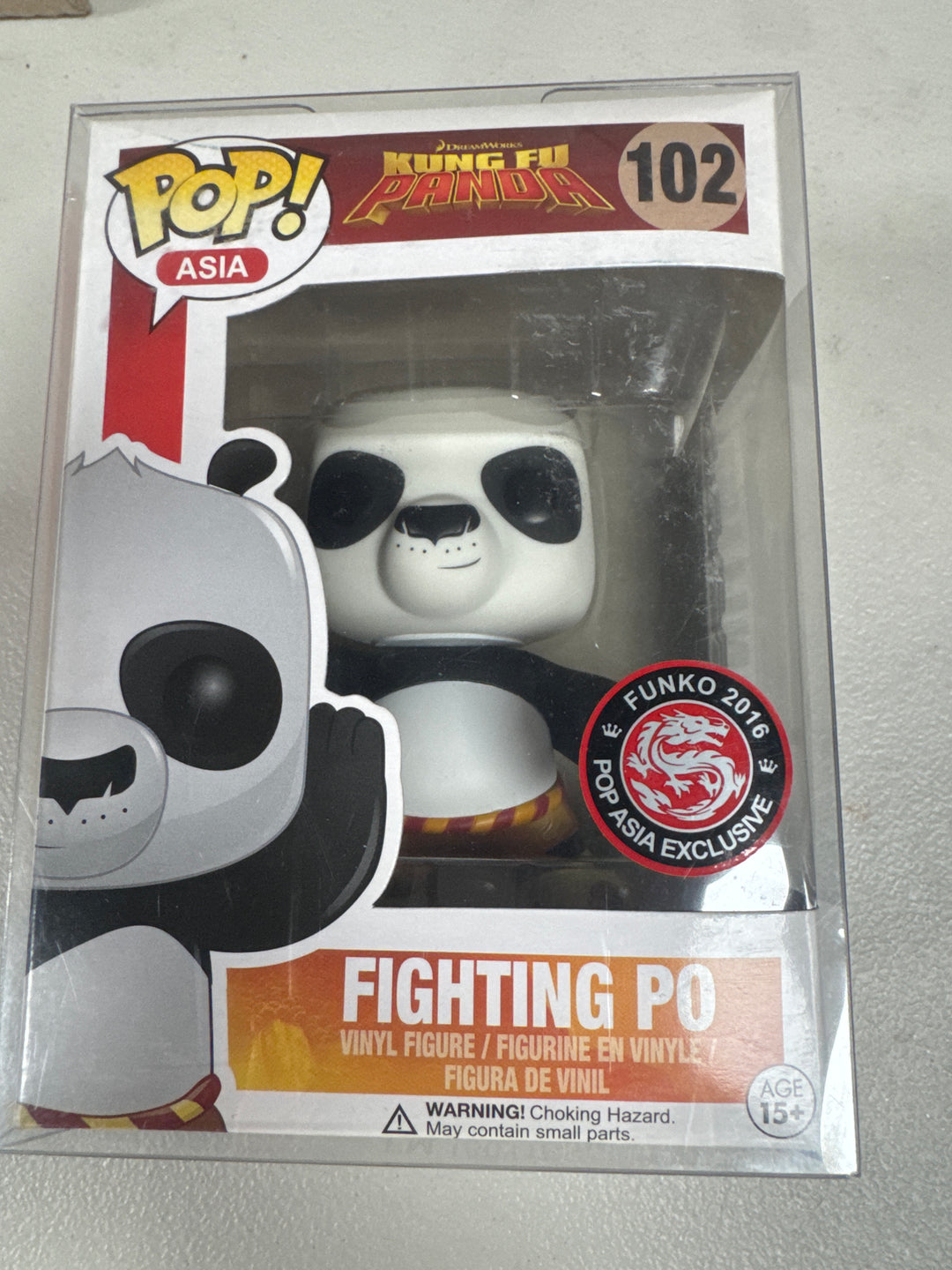 Funko Pop! Fighting Po #102 Pop Asia Exclusive Kung Fu Panda FP92826