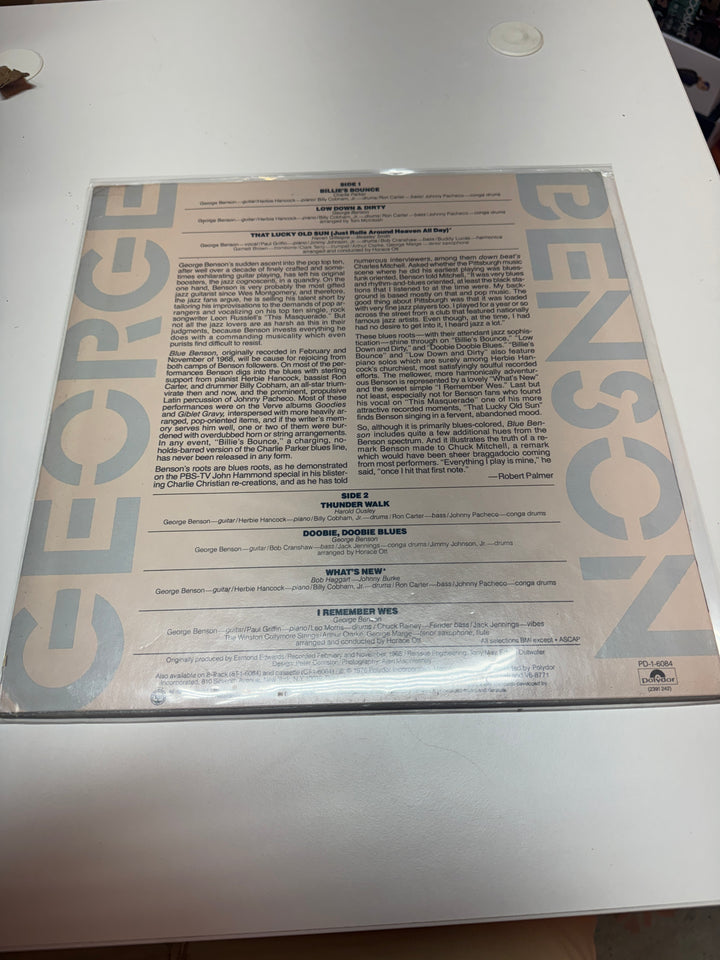George Benson - Blue Benson (NM Condition) Vinyl Record   VR32026