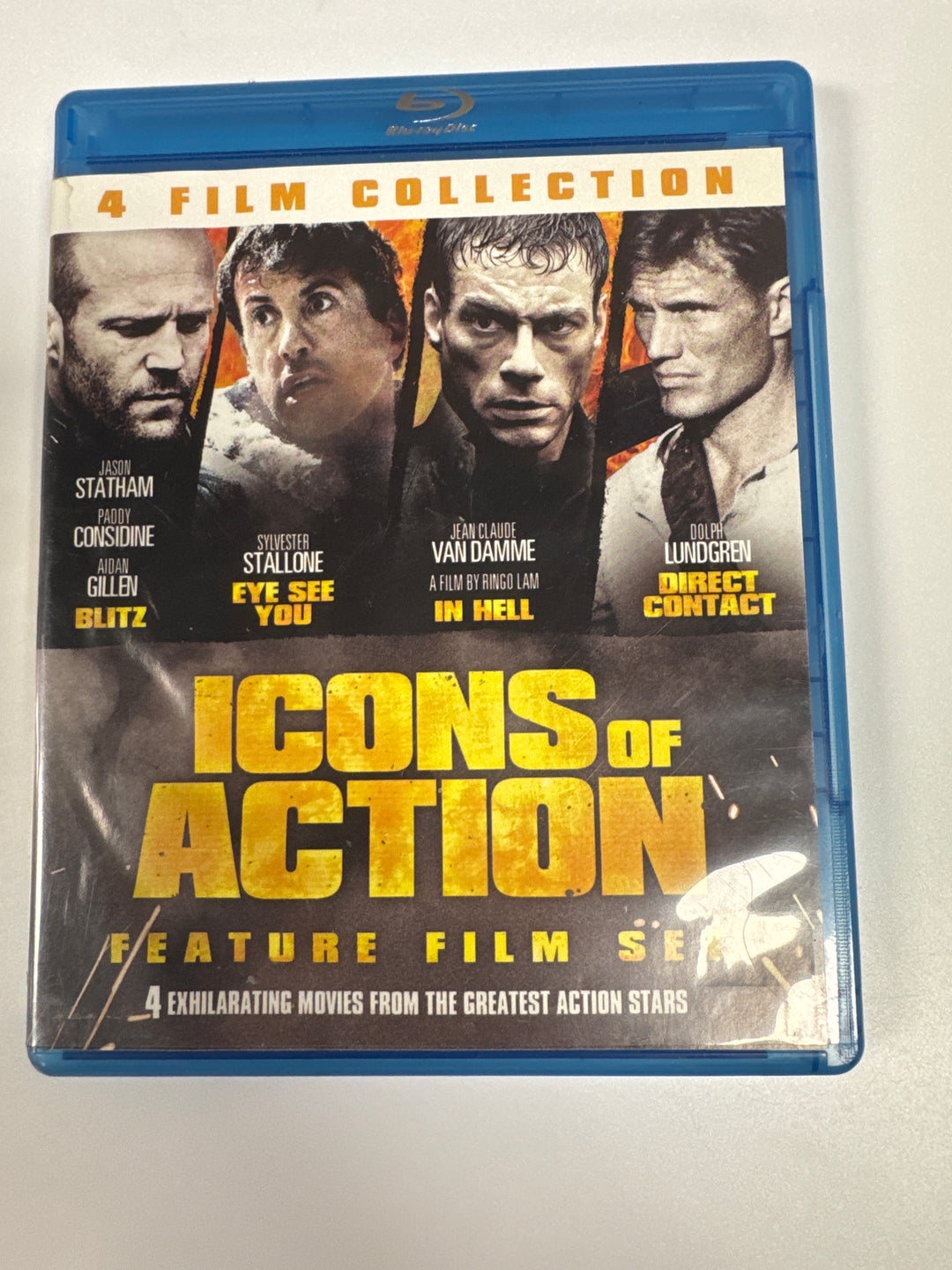 Icons of Action 4 Film Collection (Blitz, Direct Contact, Eye See You, In Hell - Blu-Ray PM8726