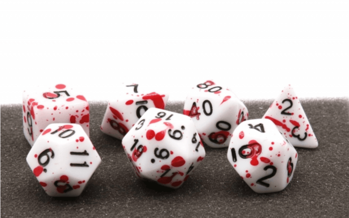 Blood Splatter RPG Dice Set - NE043026