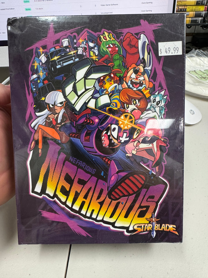 Nefarious (Indiebox 2017) PC Limited Edition  Factory Sealed NEW m7124