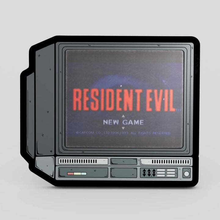 2.5" Lenticular Resident Evil 1 CRTV Enamel Pin - NE32726