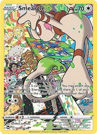 Pokemon TCG Silver Tempest Trainer Gallery Smeargle - TG10/TG30 (LP)