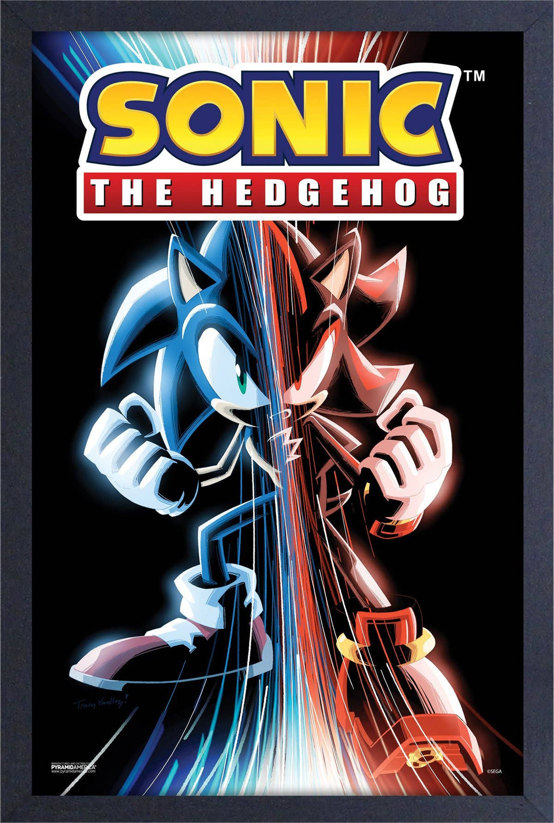 Sonic Game Over Framed Art Print