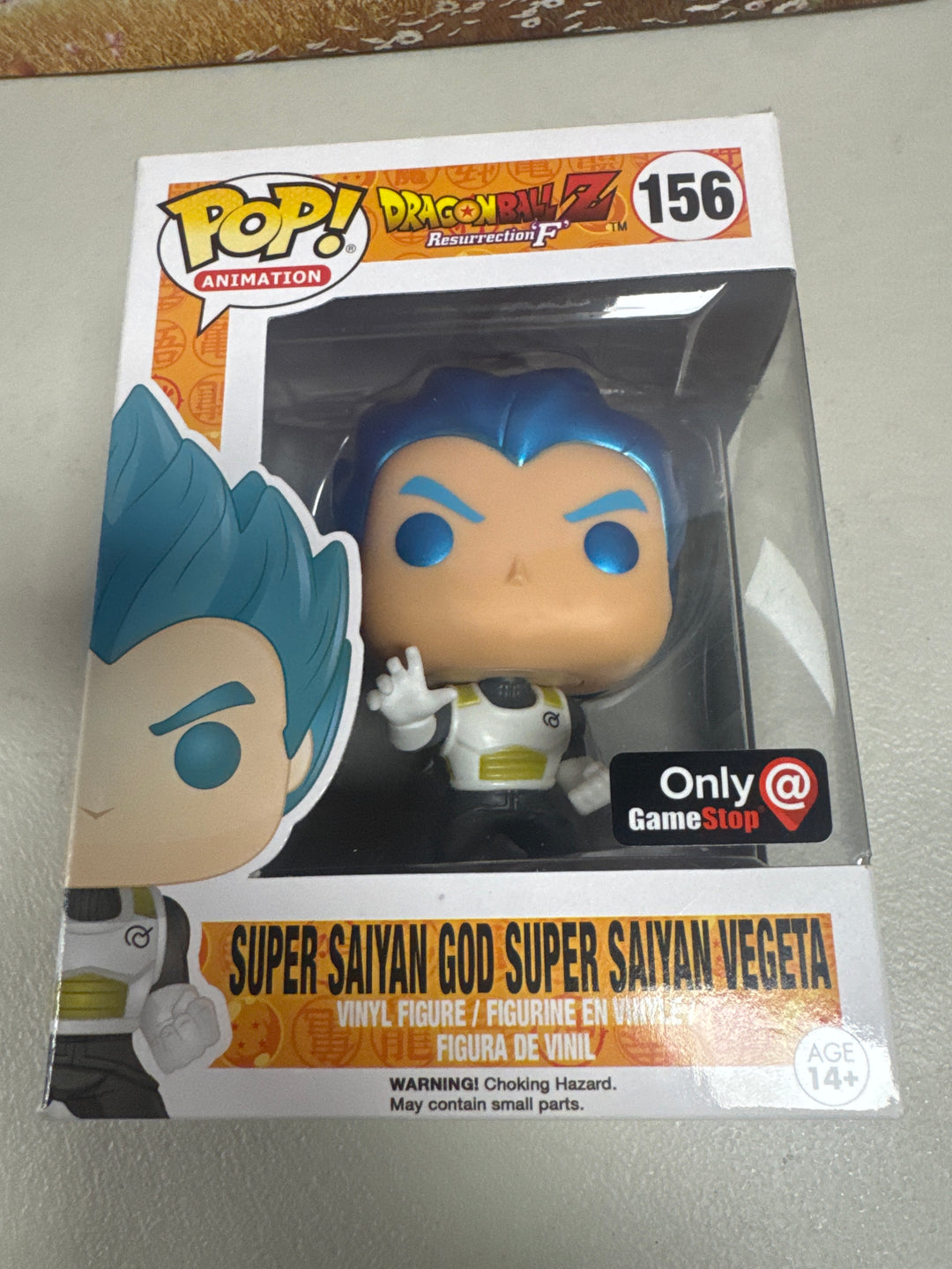 Funko Pop! Super Saiyan God Super Saiyan Vegeta #156 Gamestop Dragon Ball Z FP9126