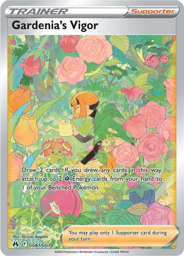 Pokemon Crown Zenith GG61/GG70 - Gardenia's Vigor - Galarian Gallery (LP)