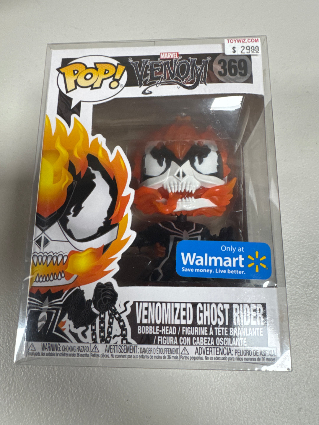 Funko Pop! Venomized Ghost Rider #369 Walmart Marvel Venom FP72426
