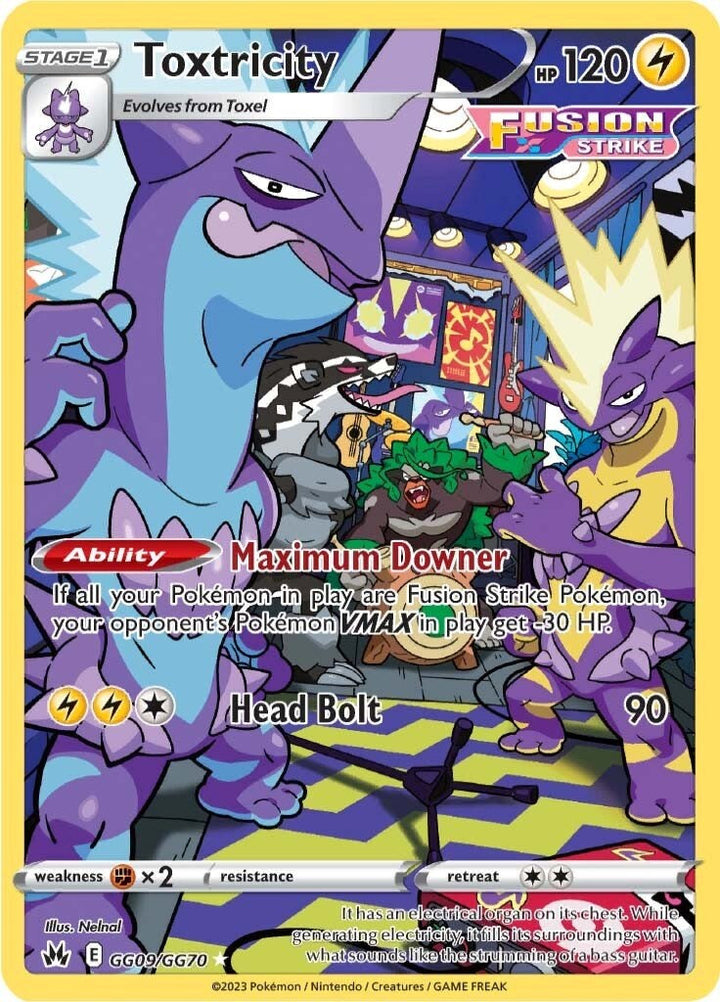 Pokemon Crown Zenith GG09/GG70 - Toxtricity - Galarian Gallery (LP)