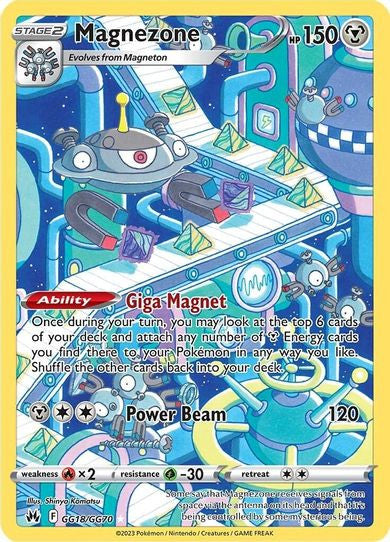 Pokemon Crown Zenith GG18/GG70 - Magnezone - Galarian Gallery (LP)