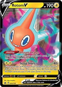 Pokemon Crown Zenith Rotom V - 045/159 (LP)