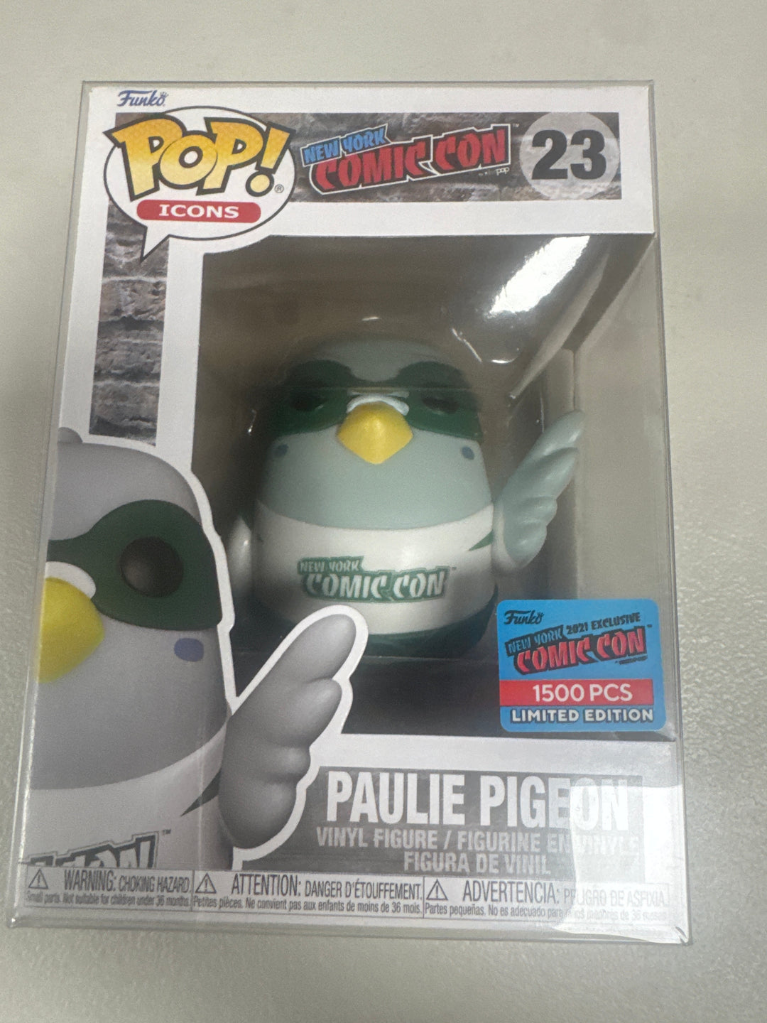 Funko Pop! Paulie Pigeon White/Green Limited to 1500 New York Comic Con  FP10826